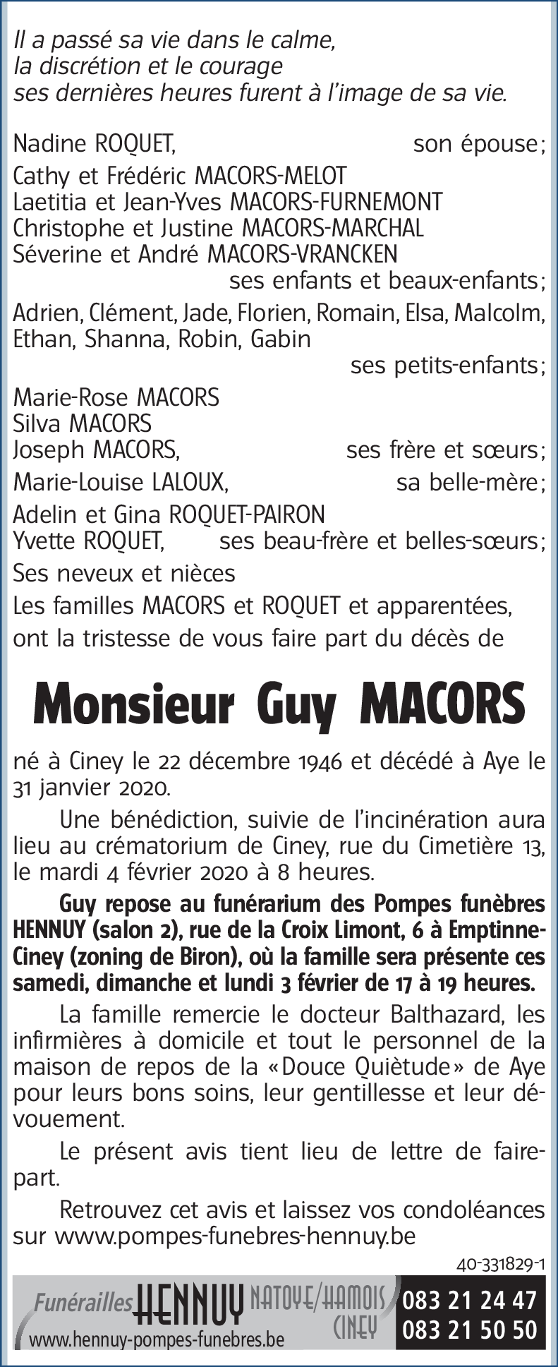 Guy MACORS