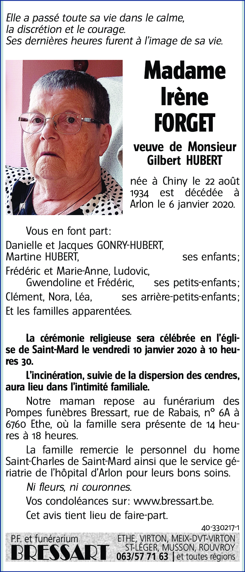 Irène FORGET