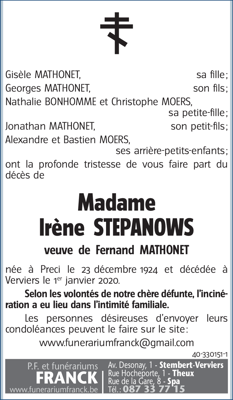 Irène STEPANOWS