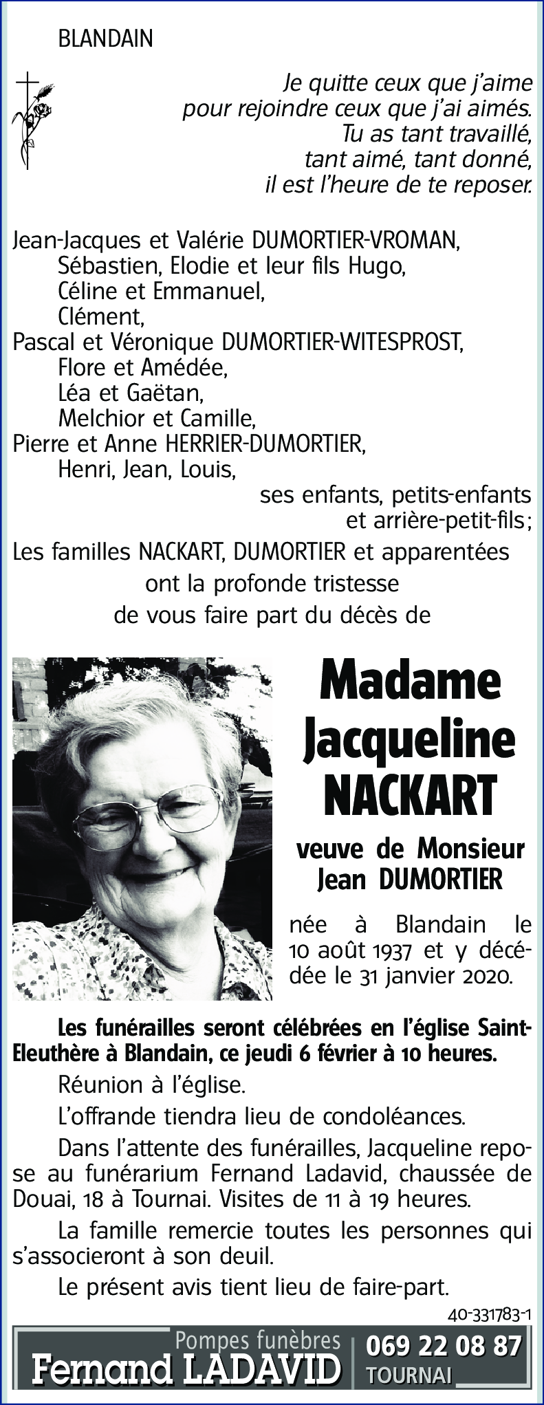 Jacqueline NACKART