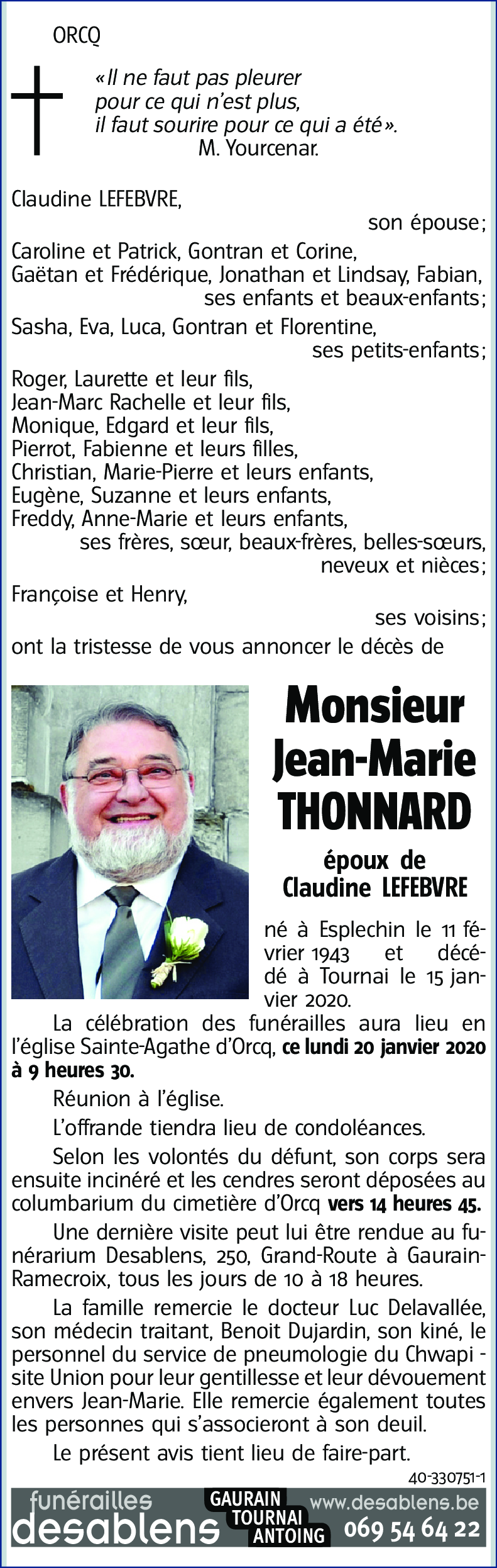 Jean-Marie THONNARD