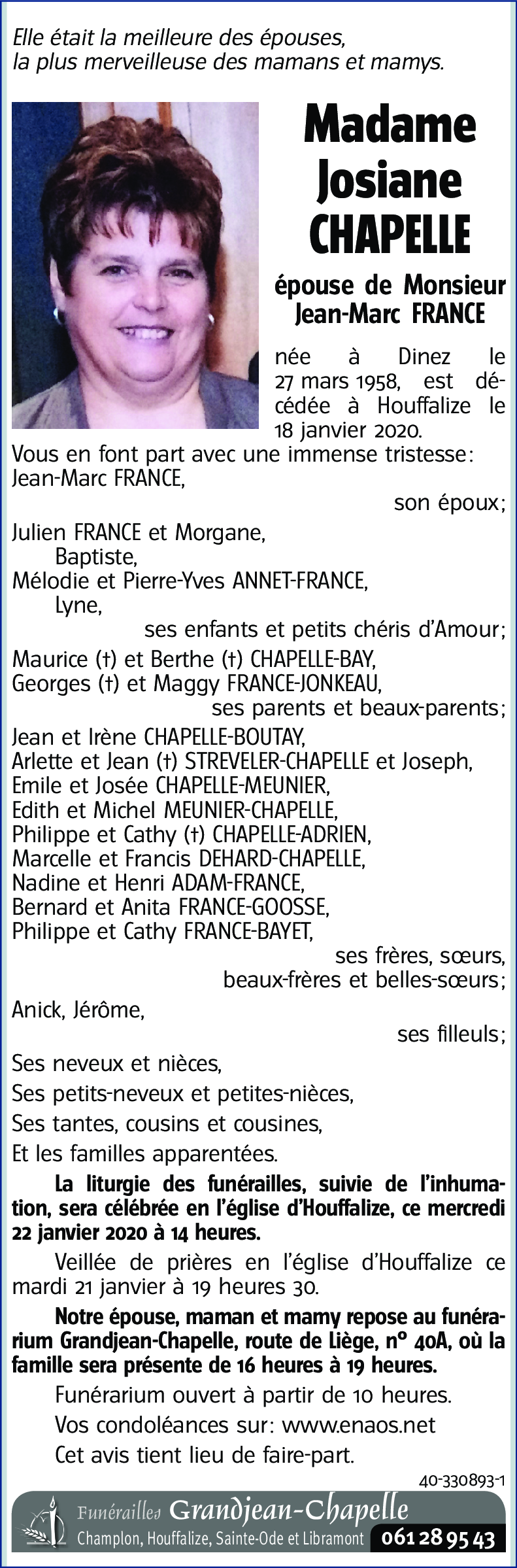 Josiane CHAPELLE