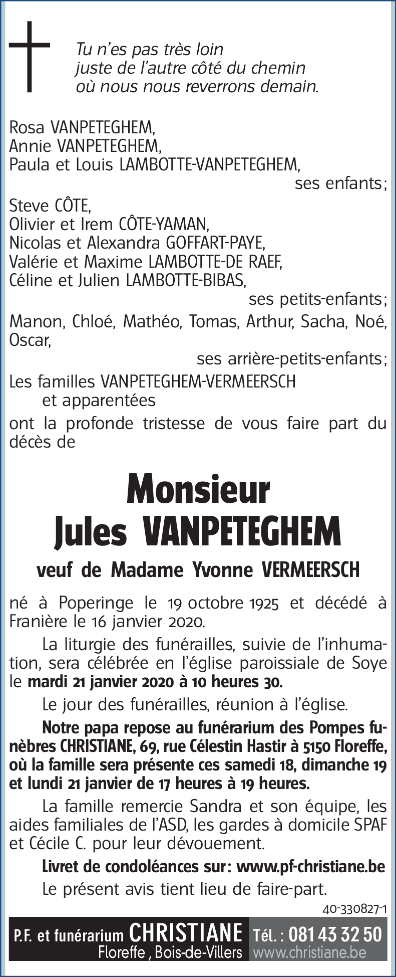Jules VANPETEGHEM