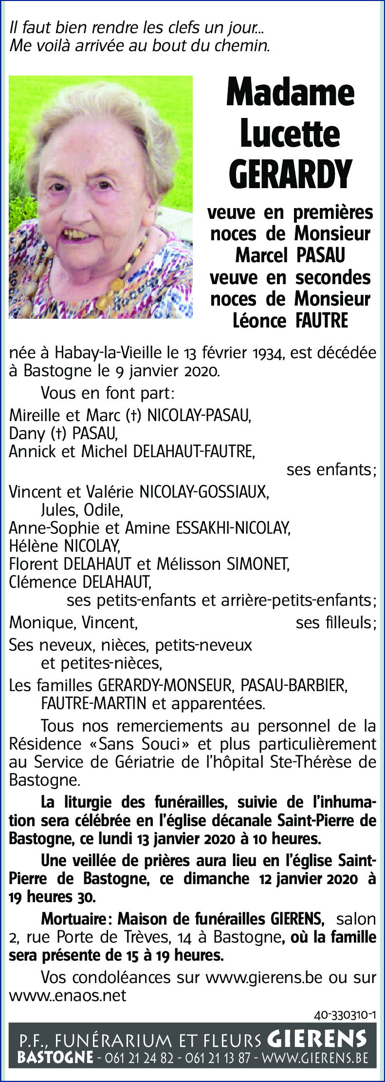 Lucette GERARDY
