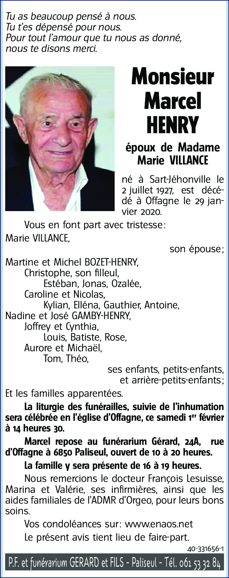Marcel HENRY