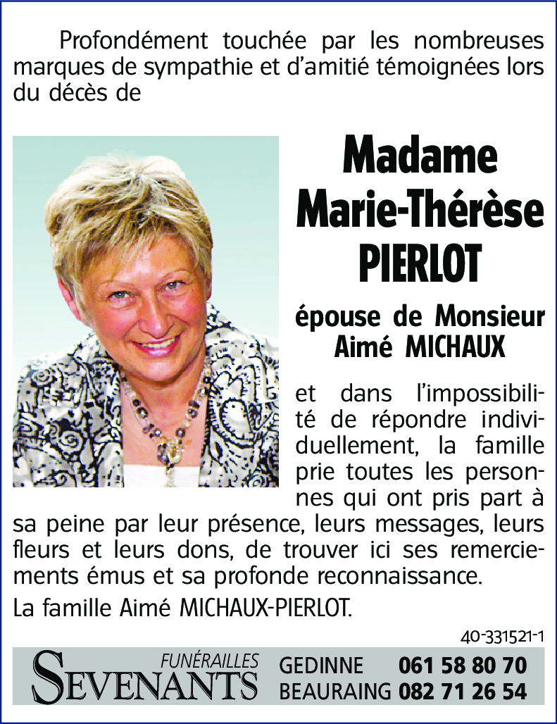 Marie-Thérèse PIERLOT