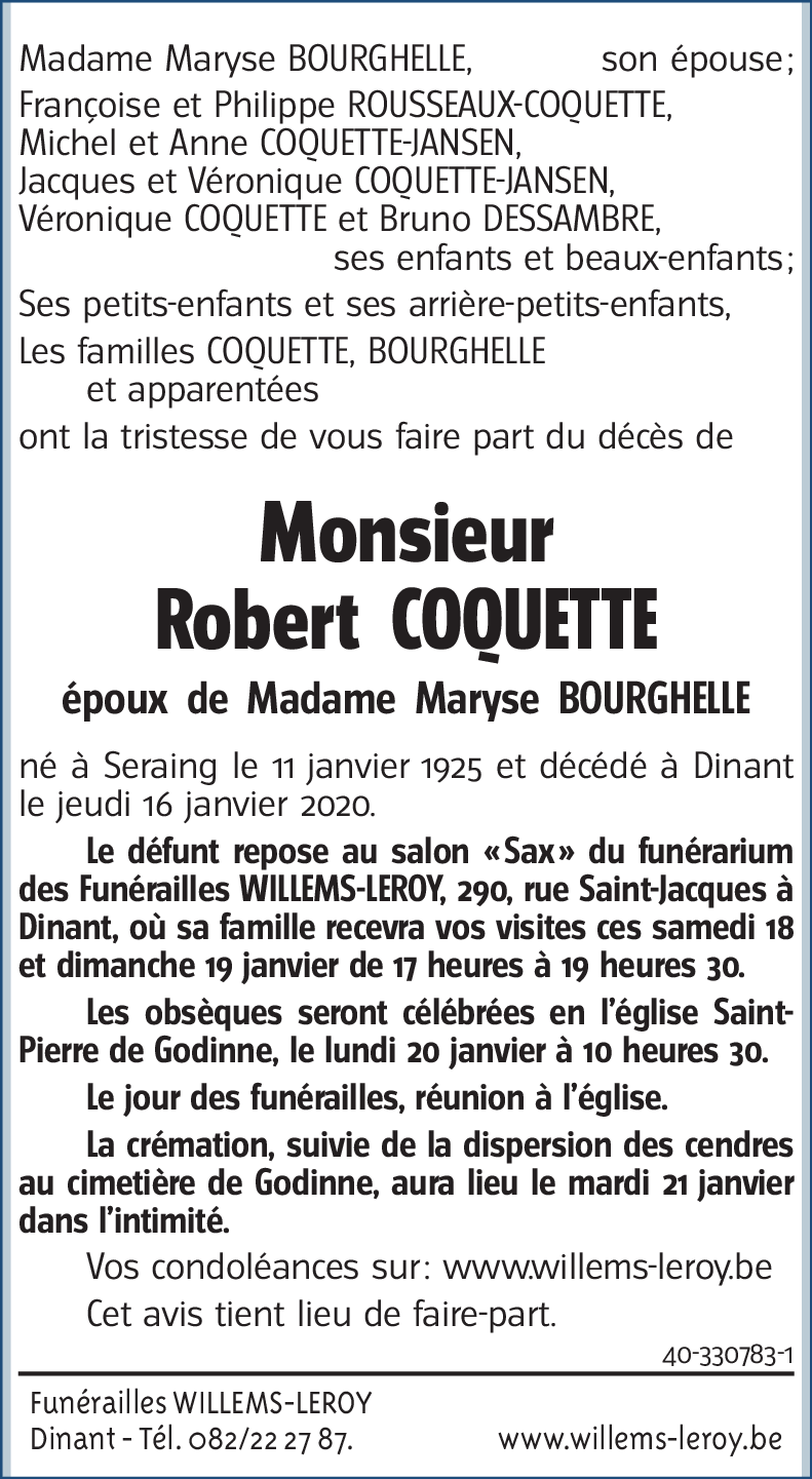 Robert COQUETTE