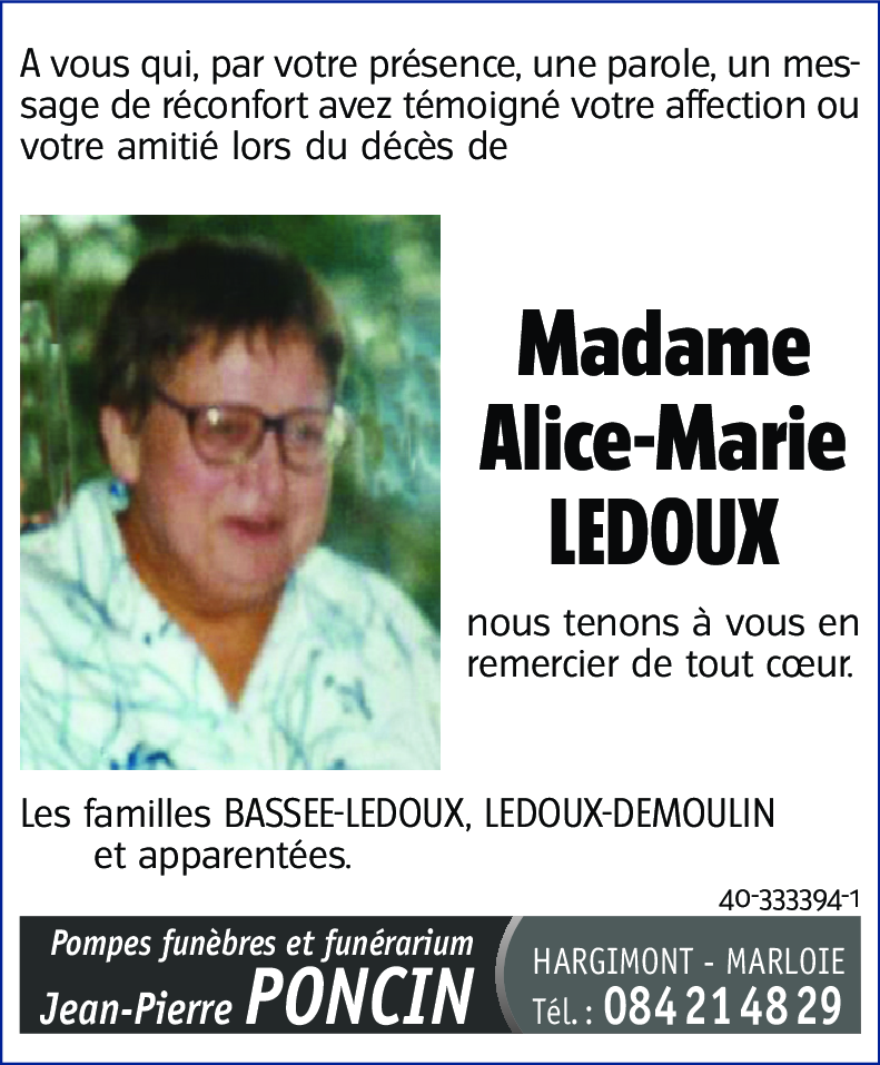 Alice-Marie LEDOUX