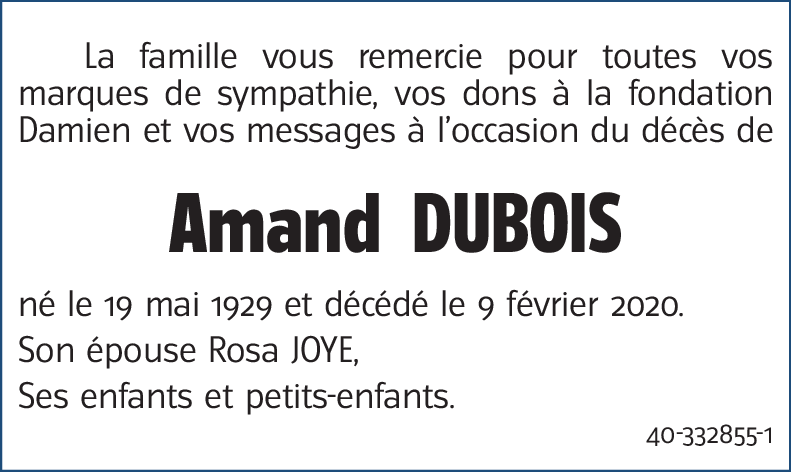 Amand DUBOIS