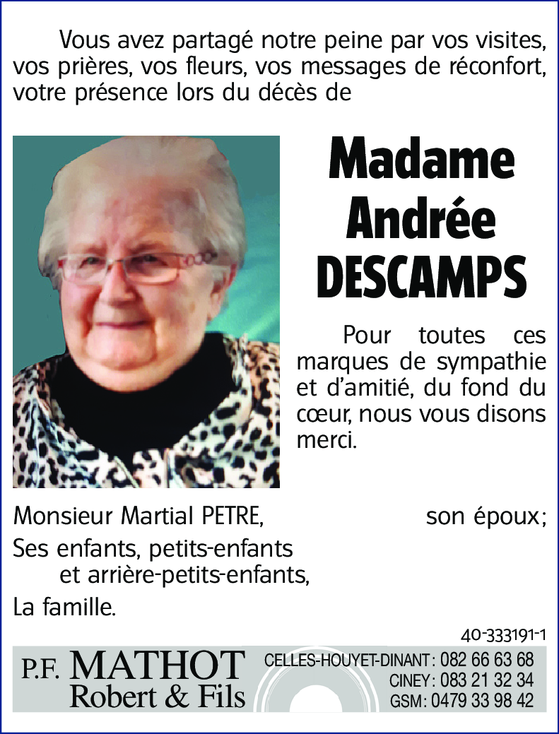 Andrée DESCAMPS