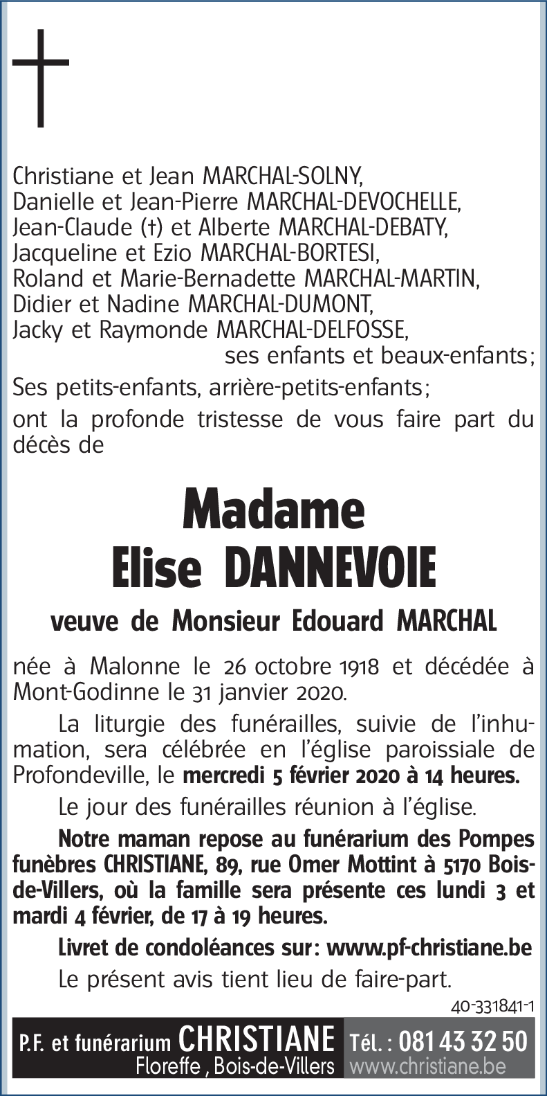 Elise DANNEVOIE