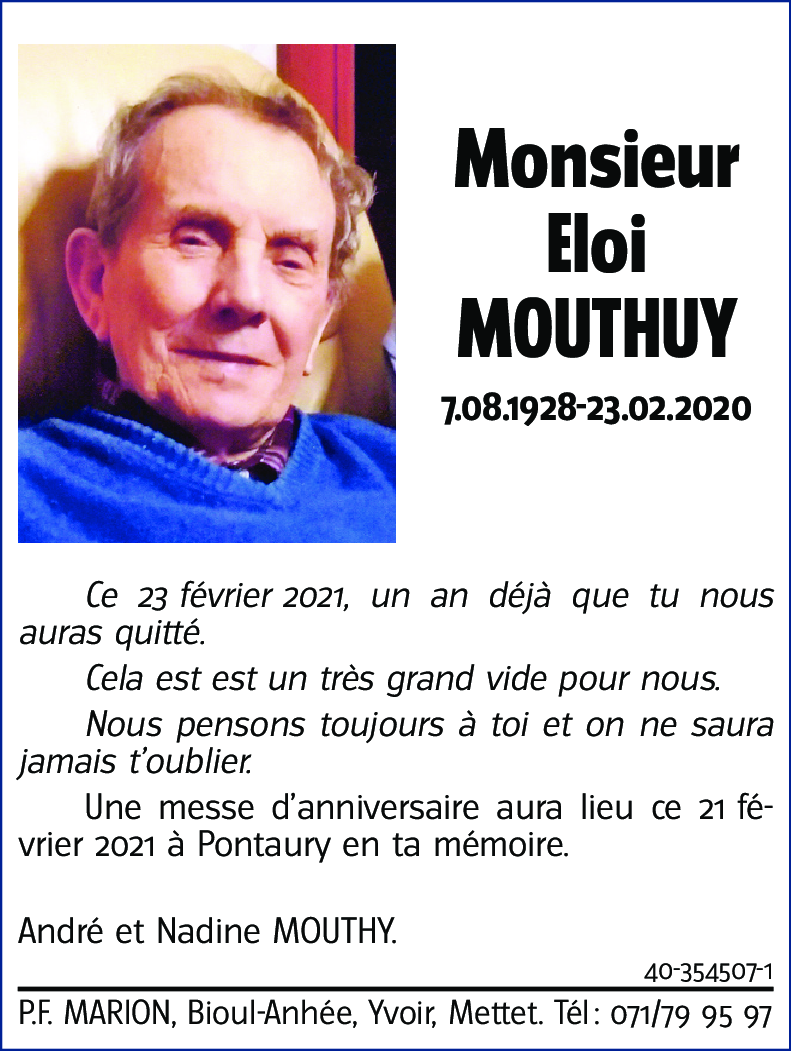 Eloi MOUTHUY