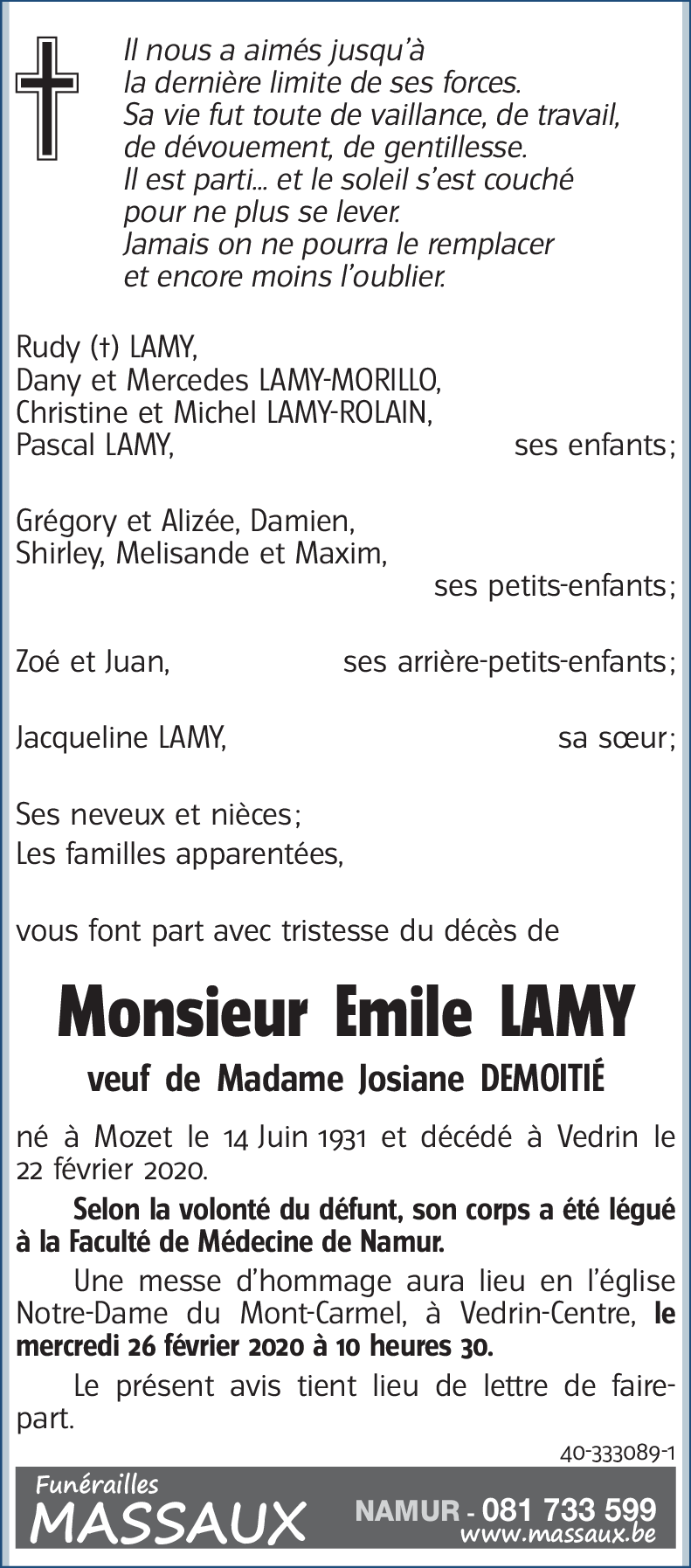 Emile LAMY