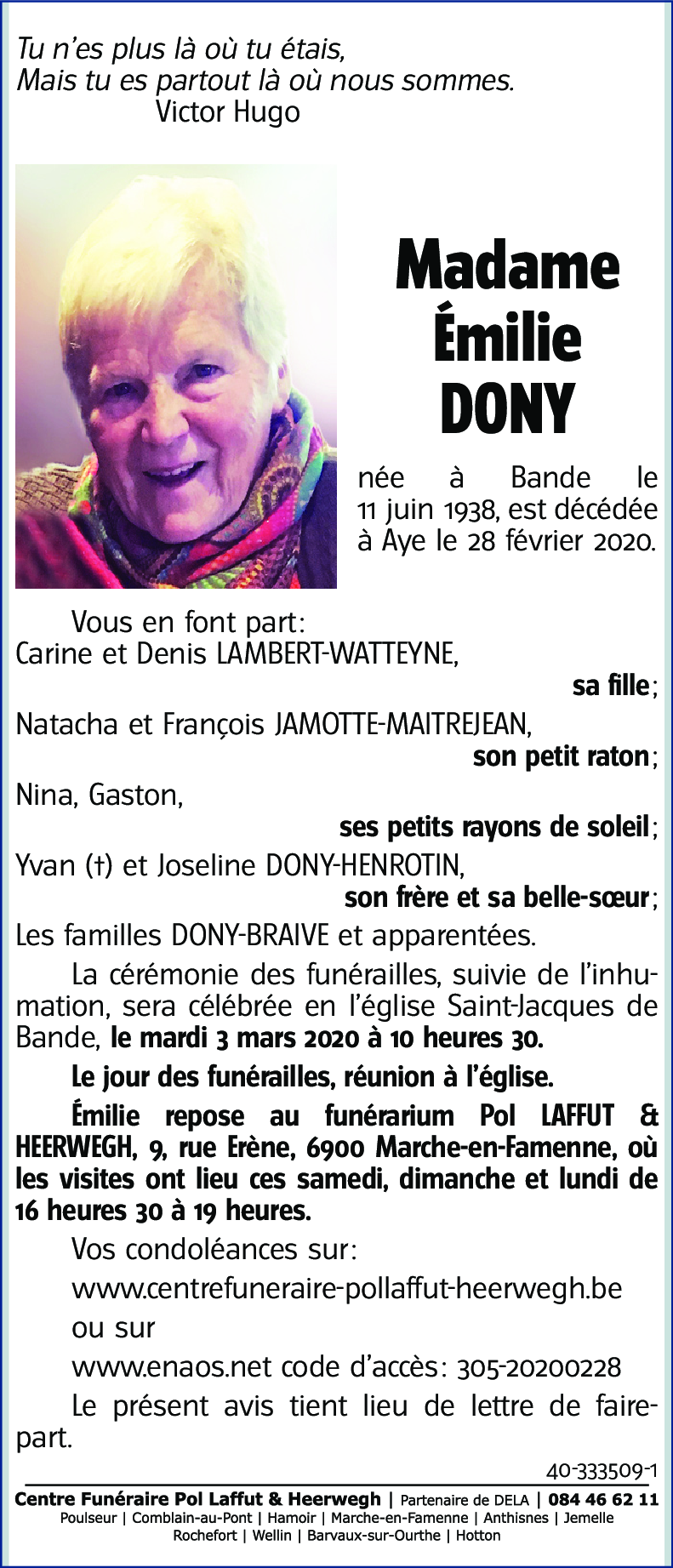 Émilie DONY