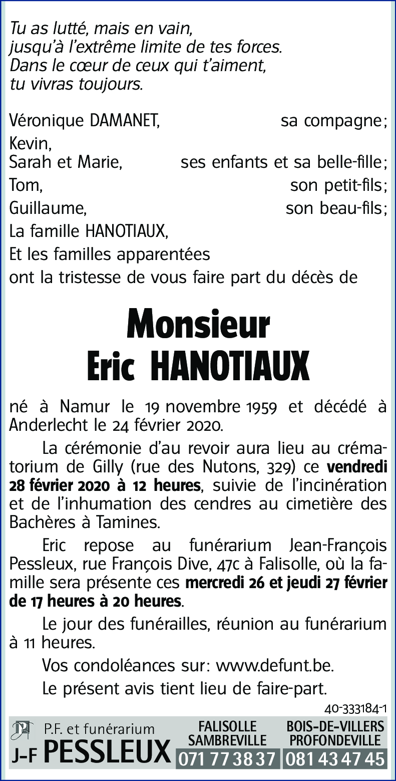 Eric HANOTIAUX