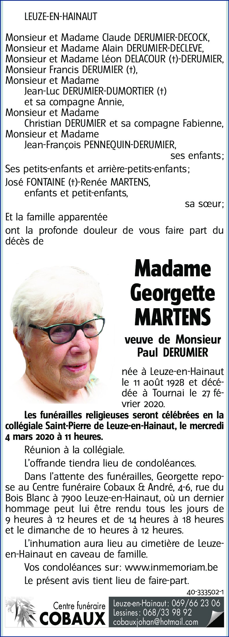 Georgette MARTENS