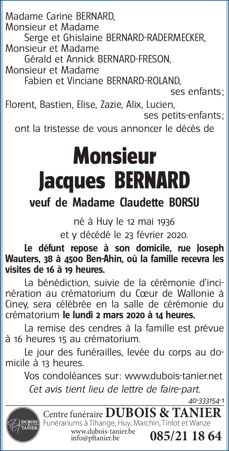 Jacques BERNARD