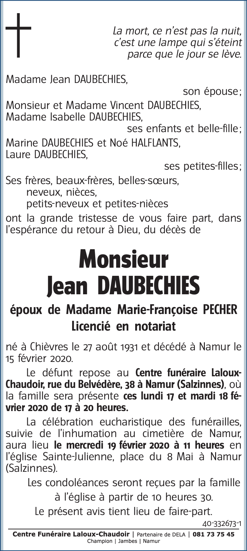 Jean DAUBECHIES