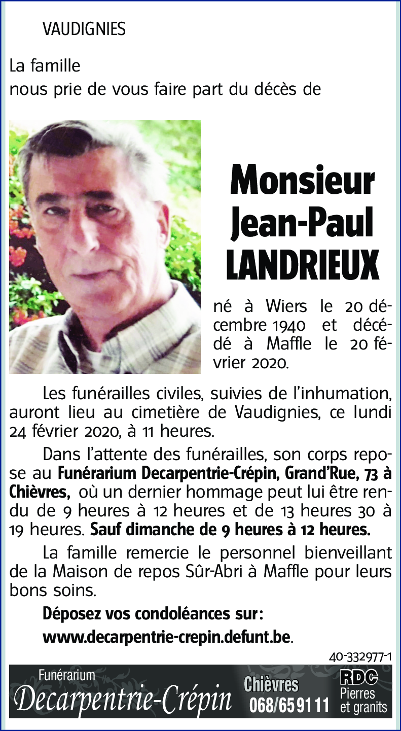 Jean-Paul LANDRIEUX