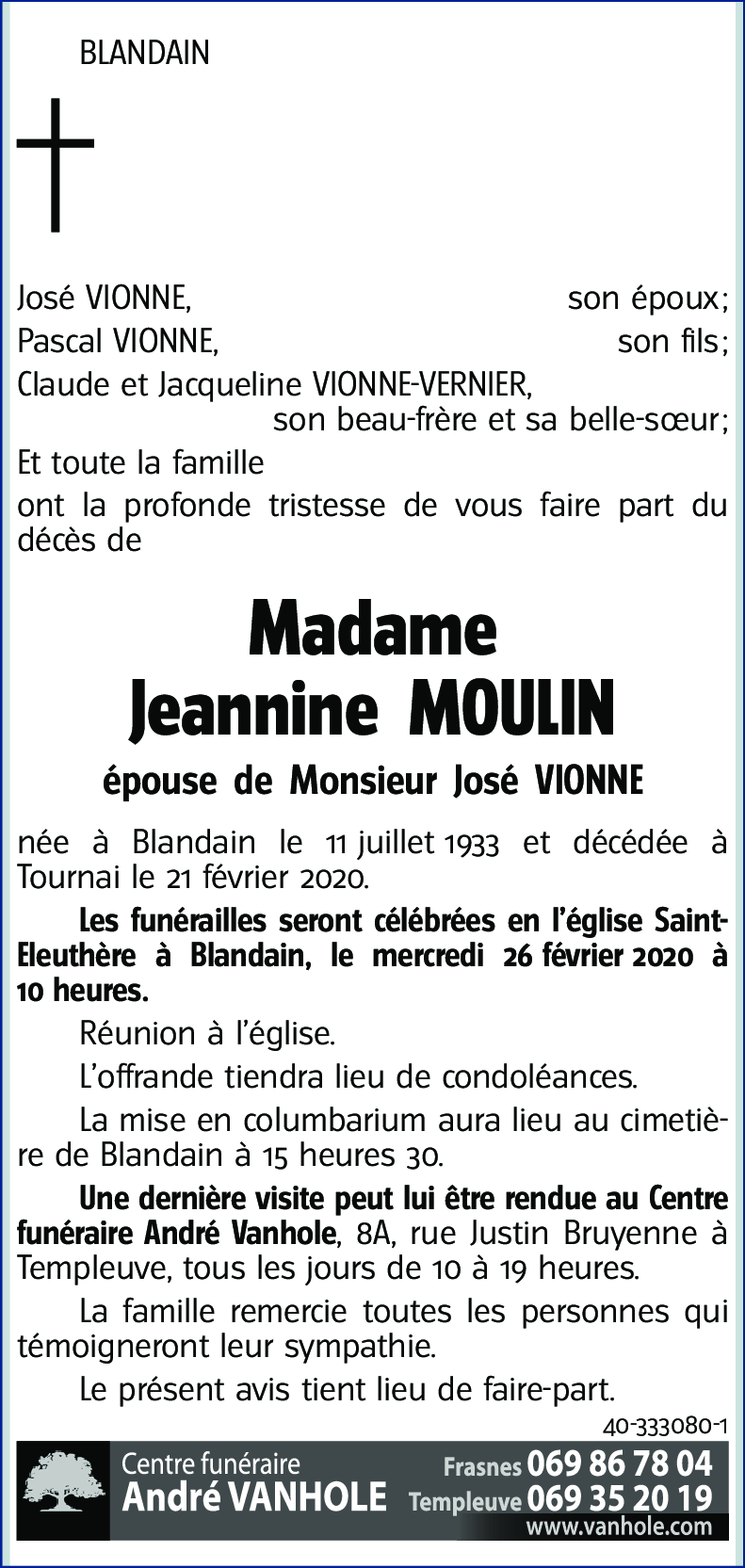 Jeannine MOULIN