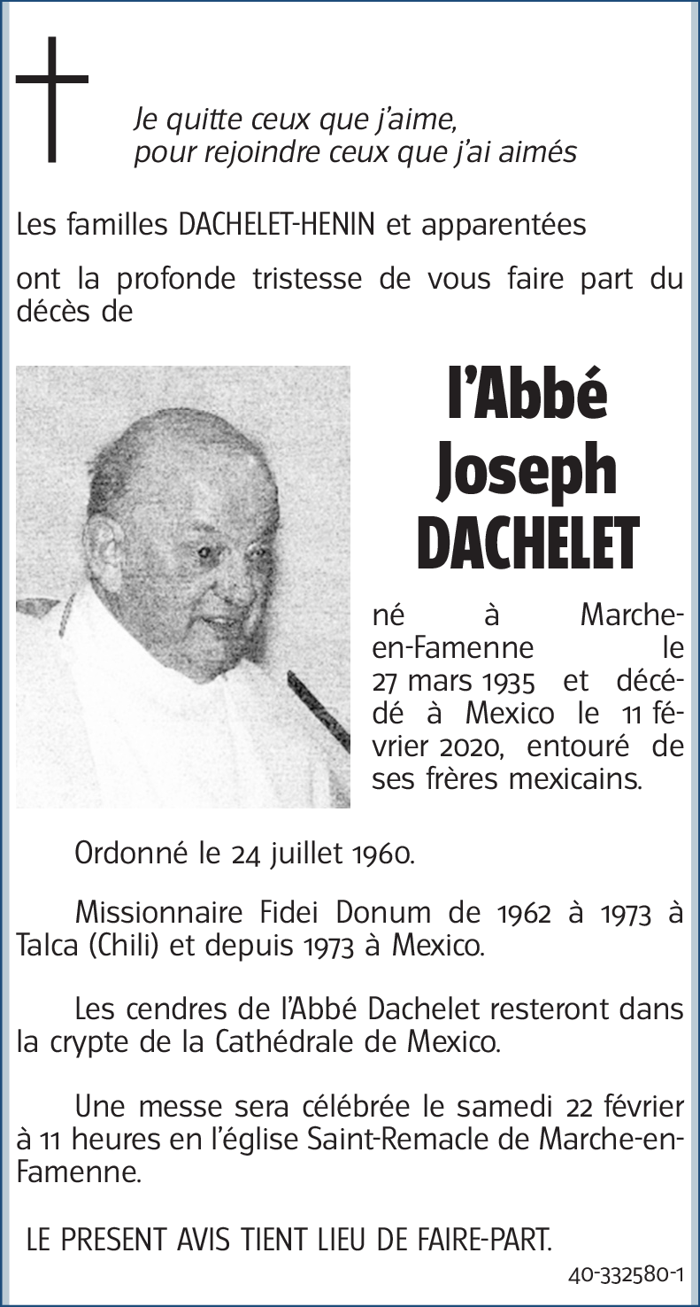 Joseph DACHELET