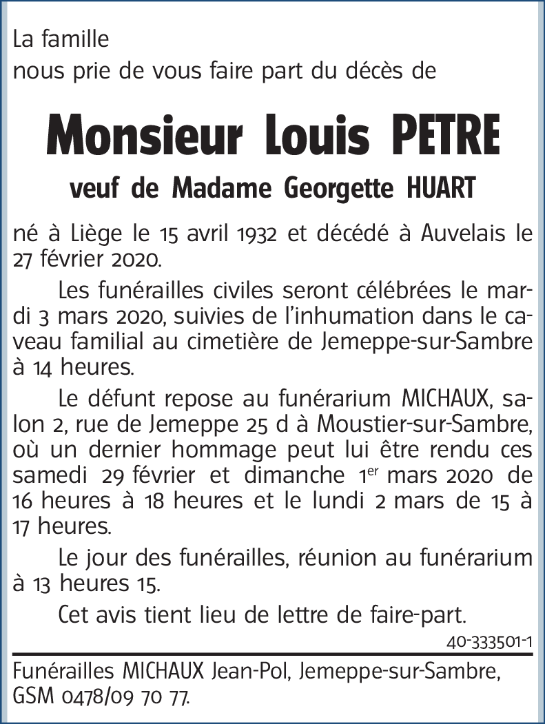 Louis PETRE