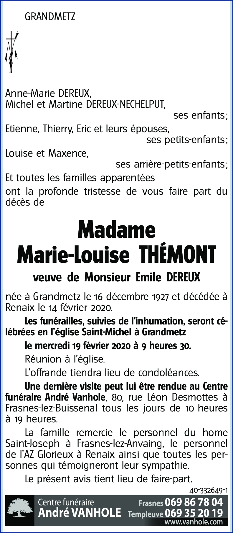 Marie-Louise THEMONT