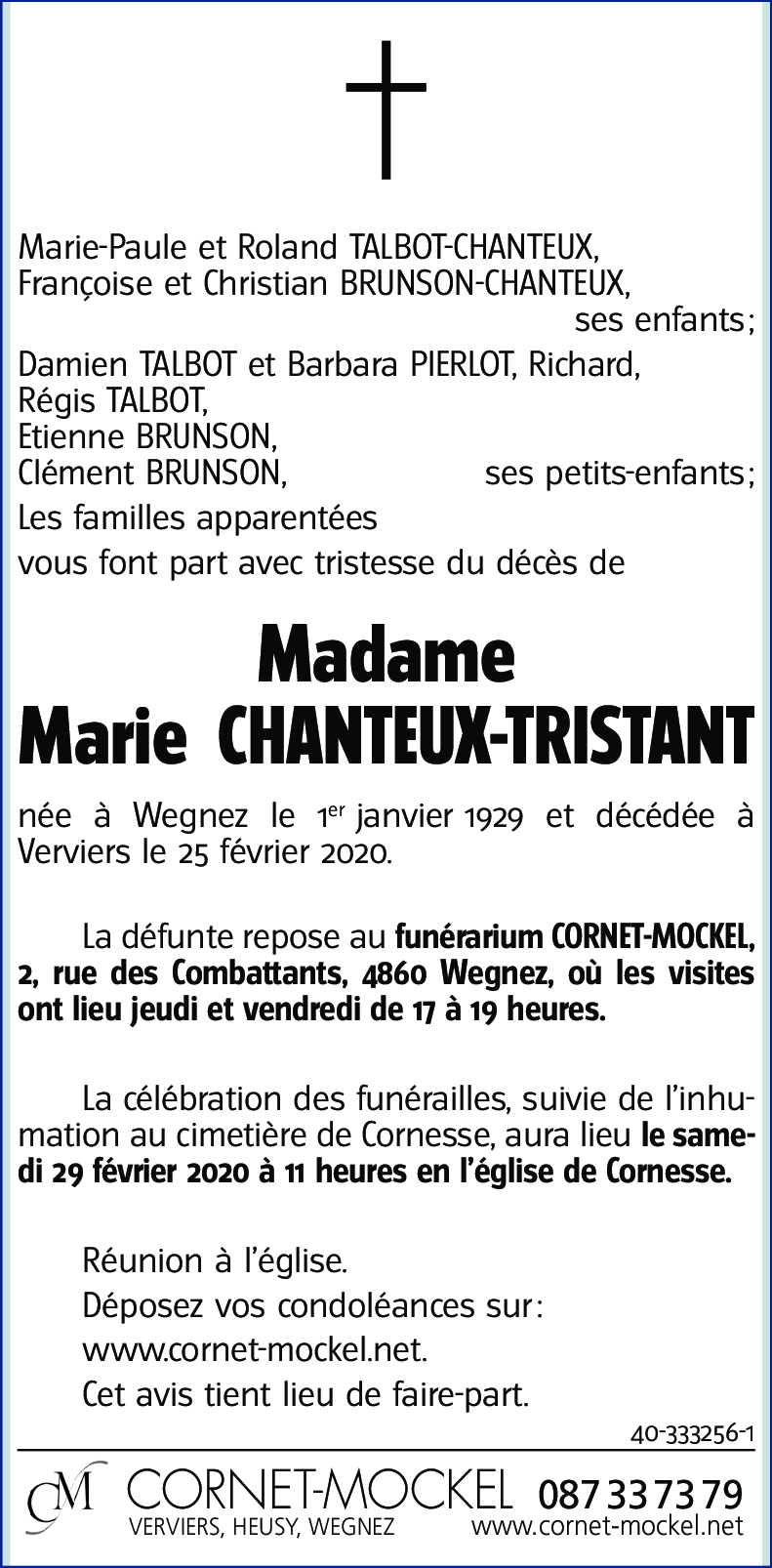 Marie TRISTANT