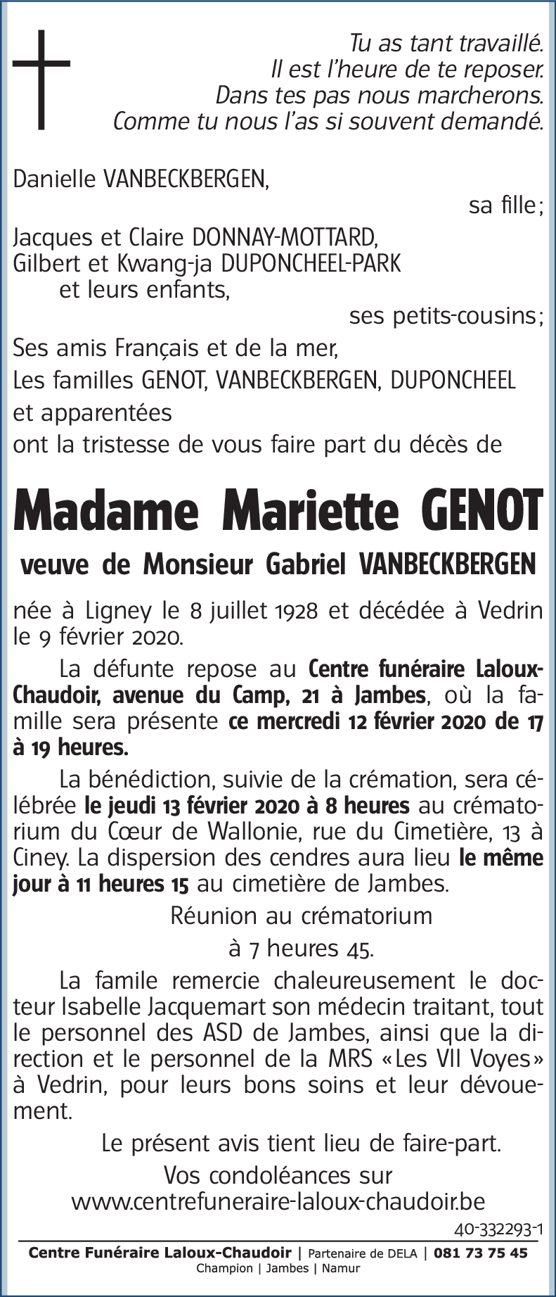 Mariette GENOT