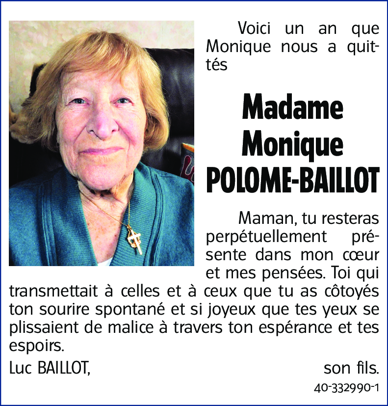 Monique POLOME-BAILLOT