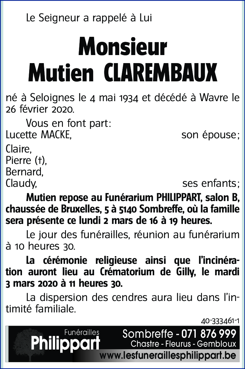 Mutien CLAREMBAUX