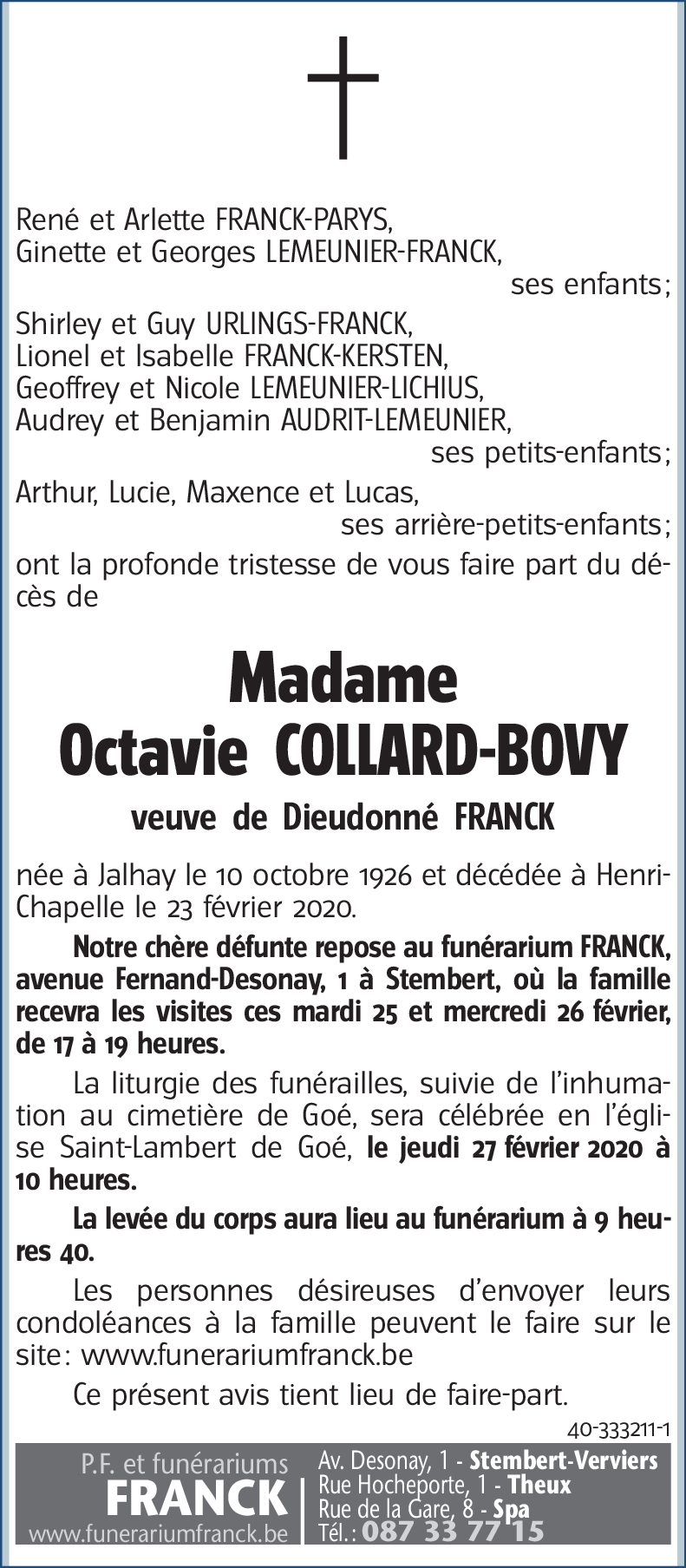 Octavie COLLARD-BOVY