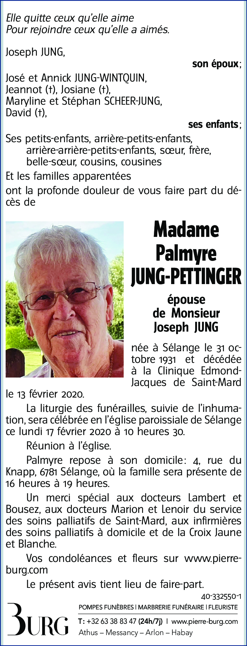 Palmyre JUNG-PETTINGER