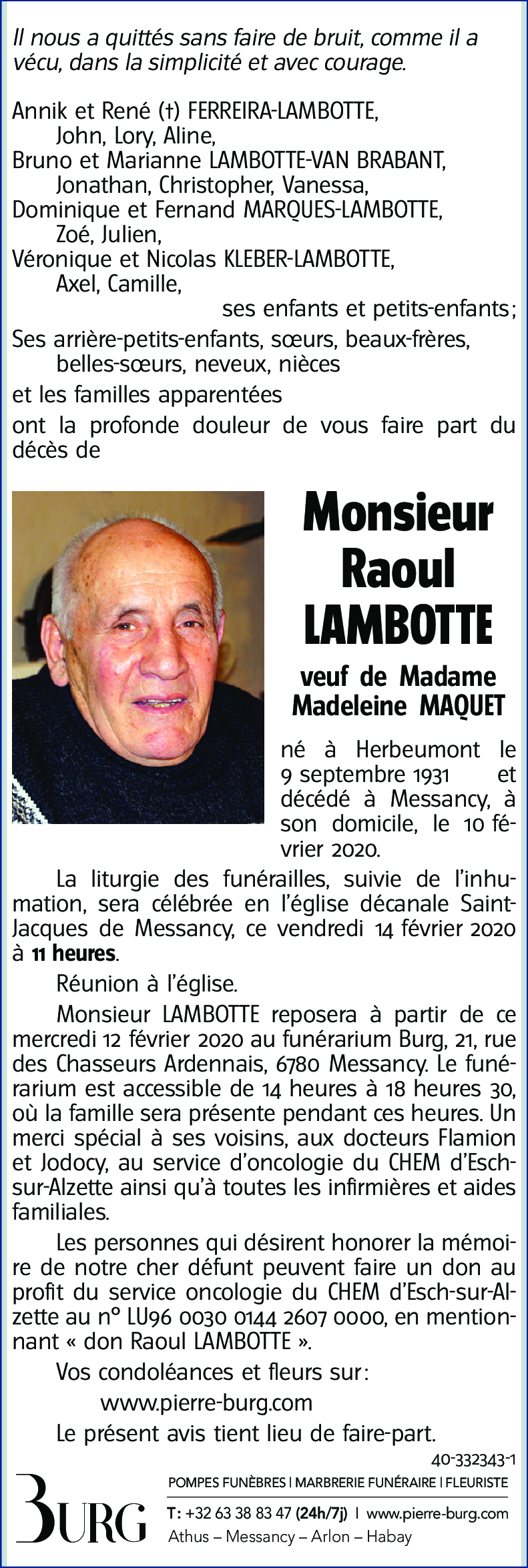 Raoul LAMBOTTE