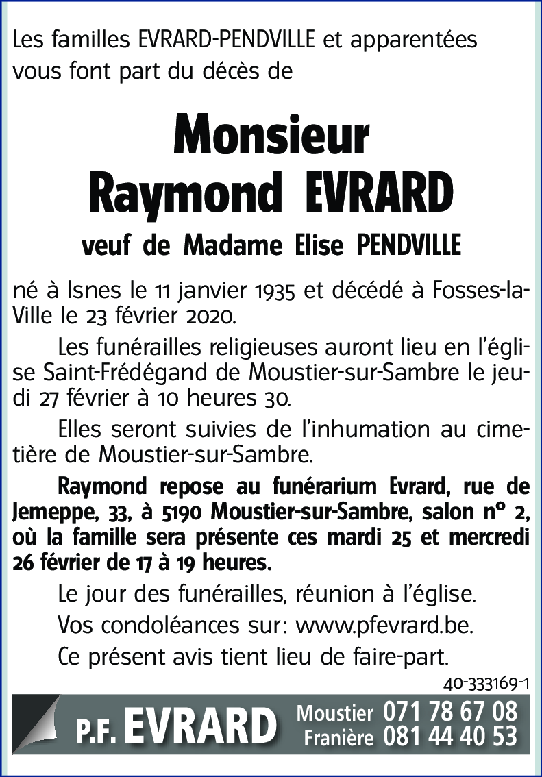 Raymond EVRARD