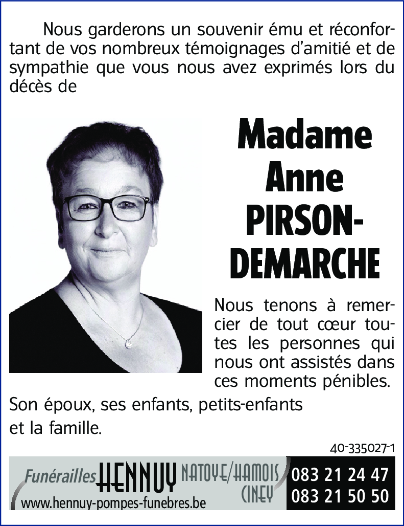 Anne PIRSON-DEMARCHE