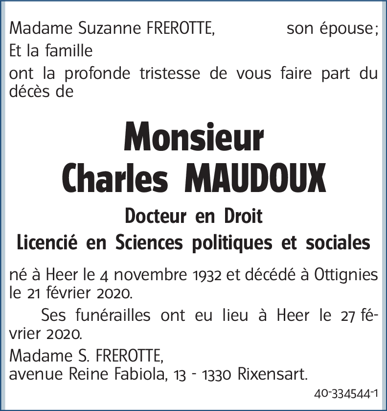 Charles MAUDOUX