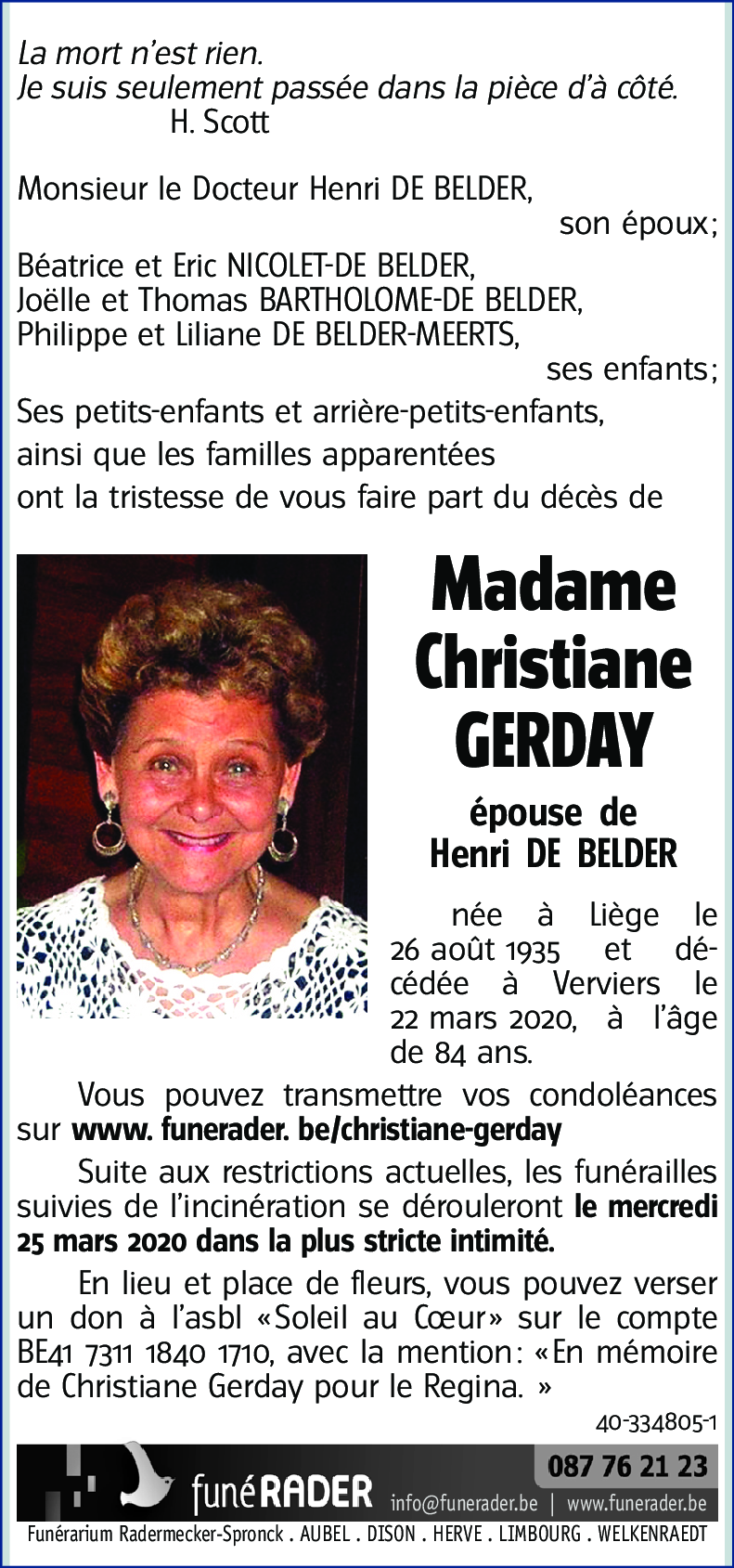 Christiane GERDAY