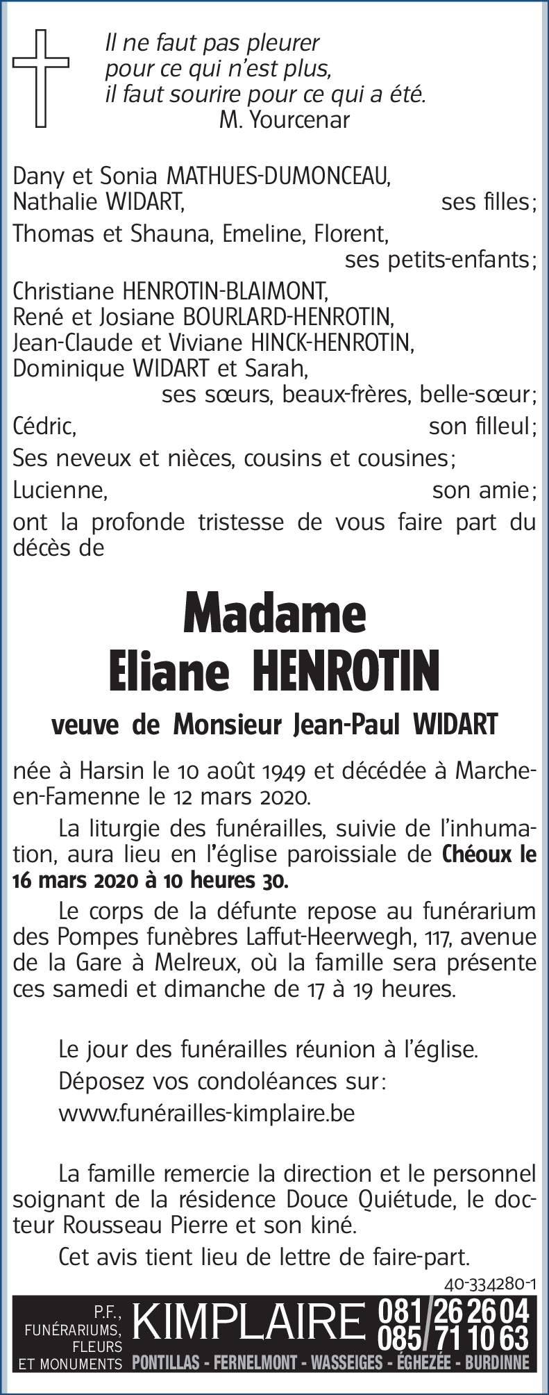 Eliane HENROTIN