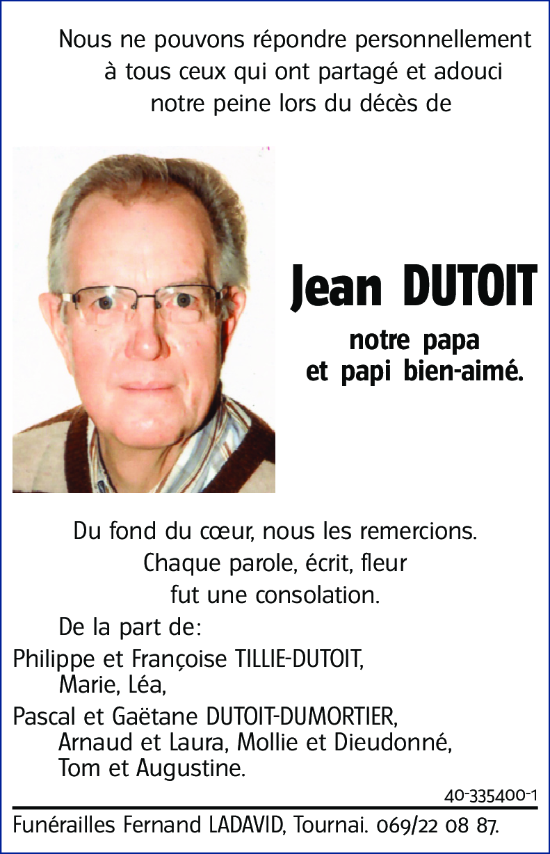 Jean DUTOIT