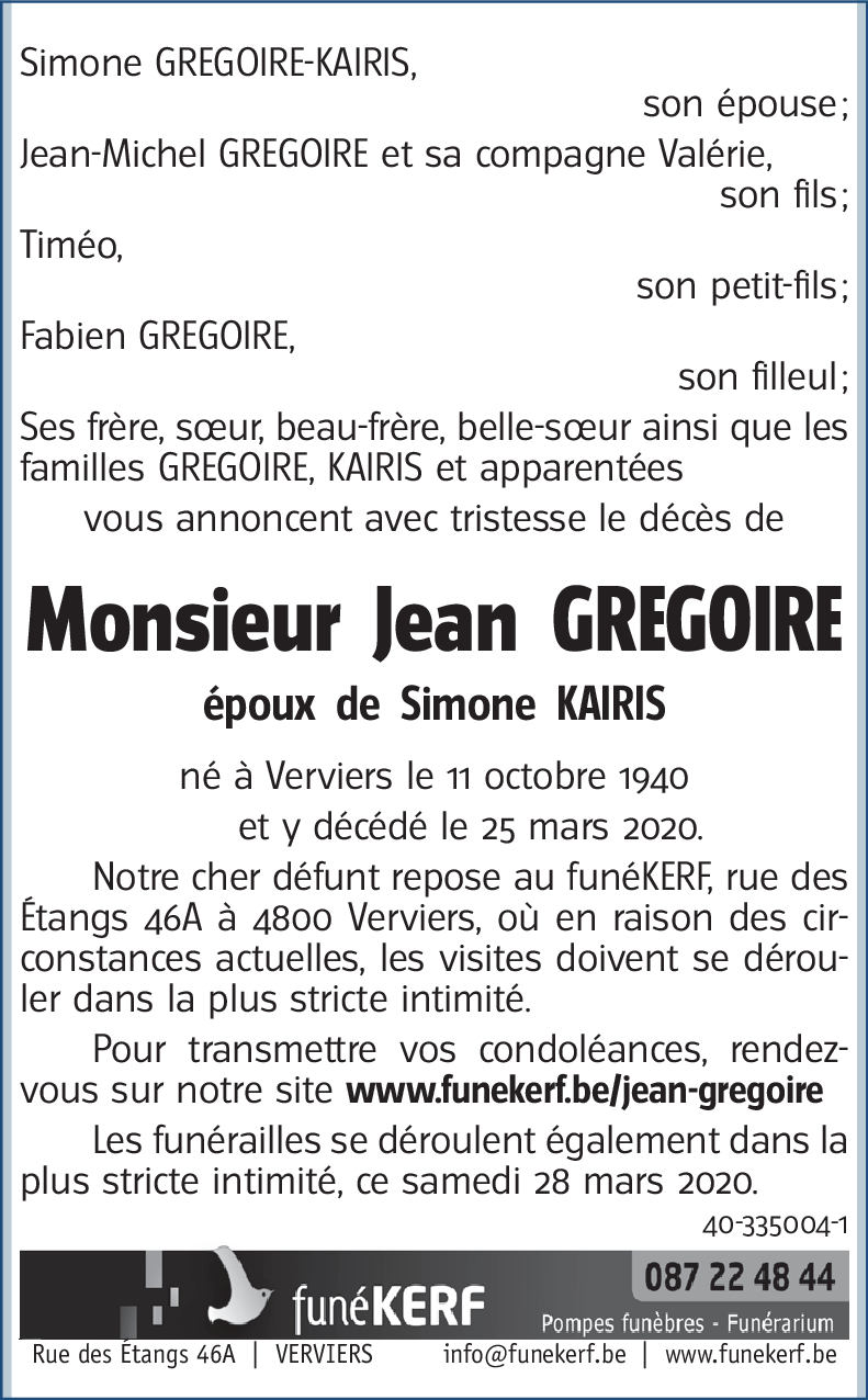 Jean GREGOIRE