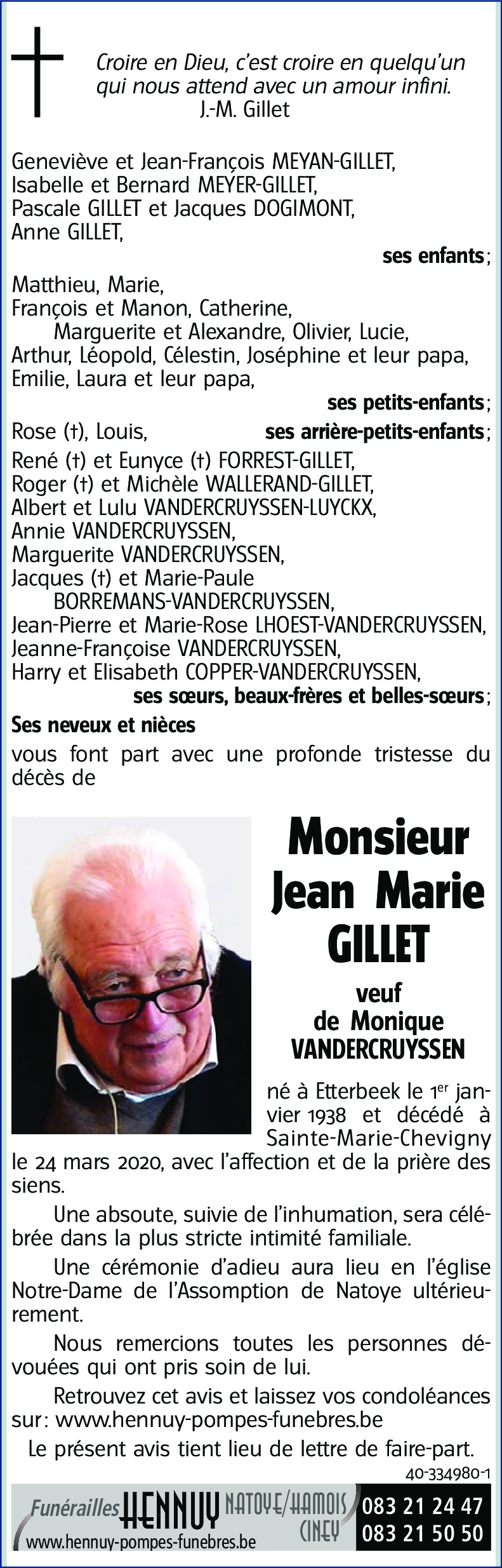 Jean Marie GILLET