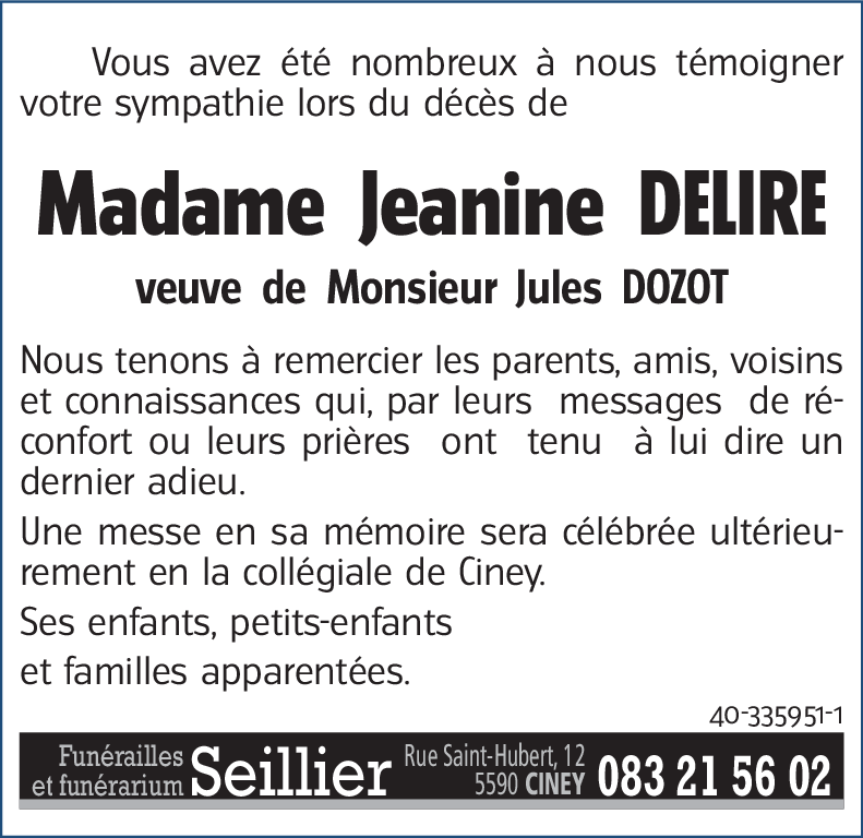 Jeanine DELIRE