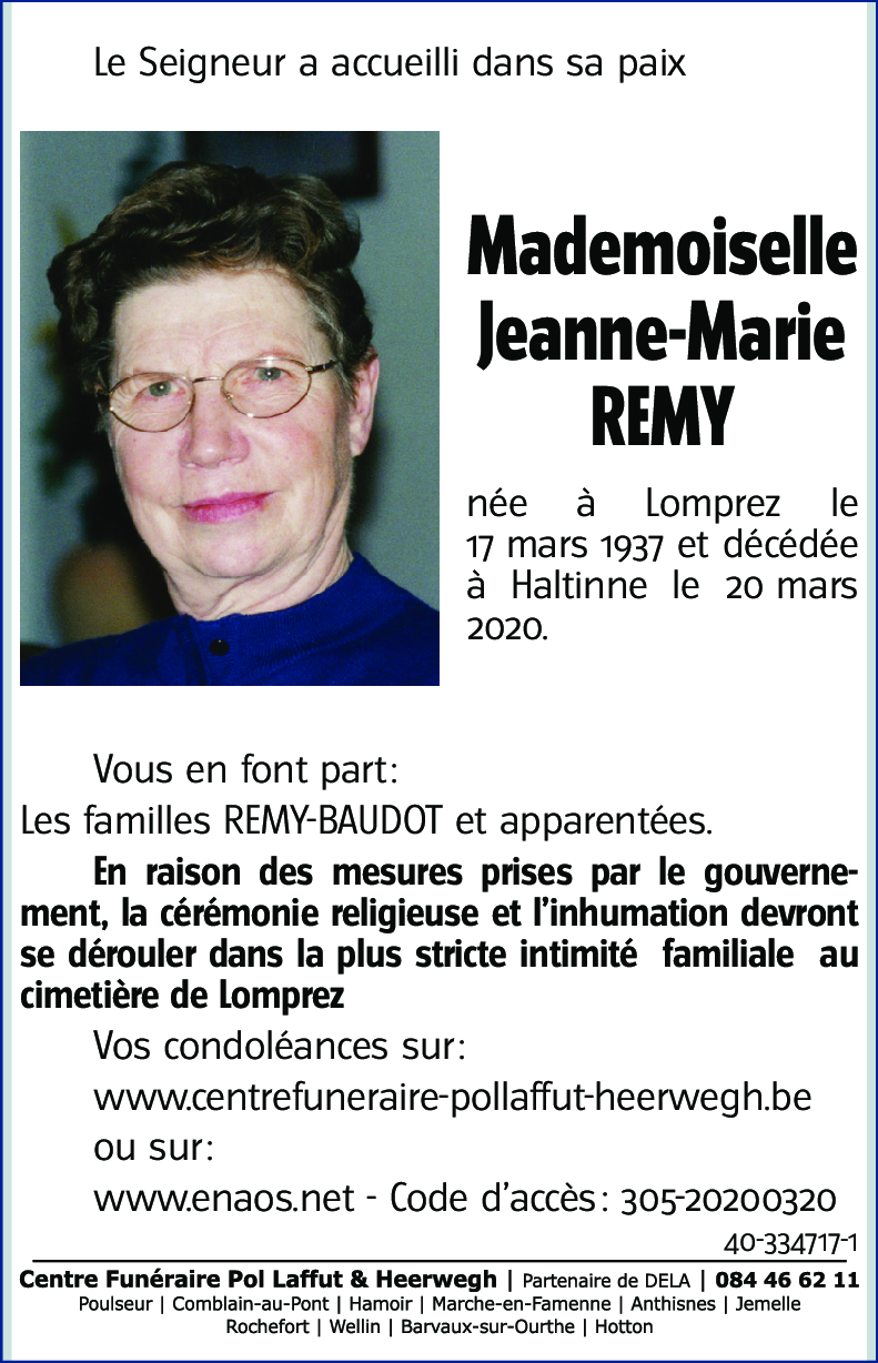 Jeanne-Marie REMY