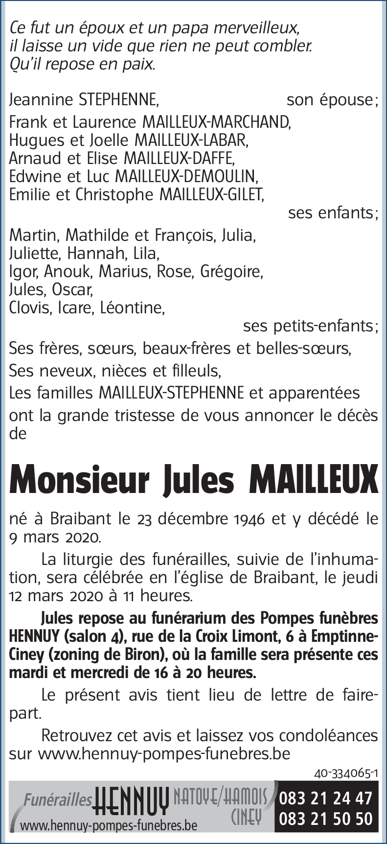 Jules MAILLEUX