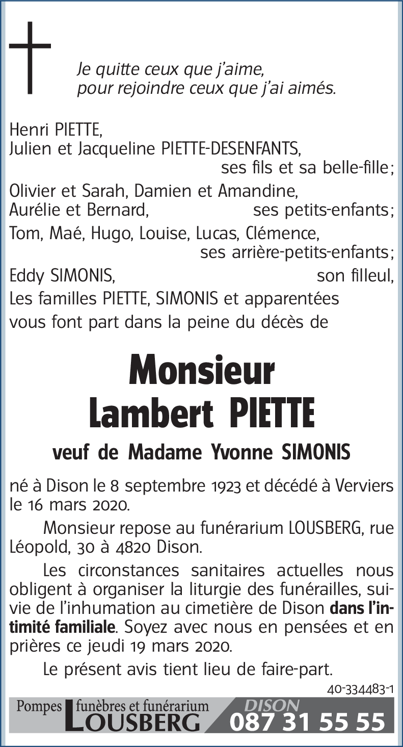 Lambert PIETTE