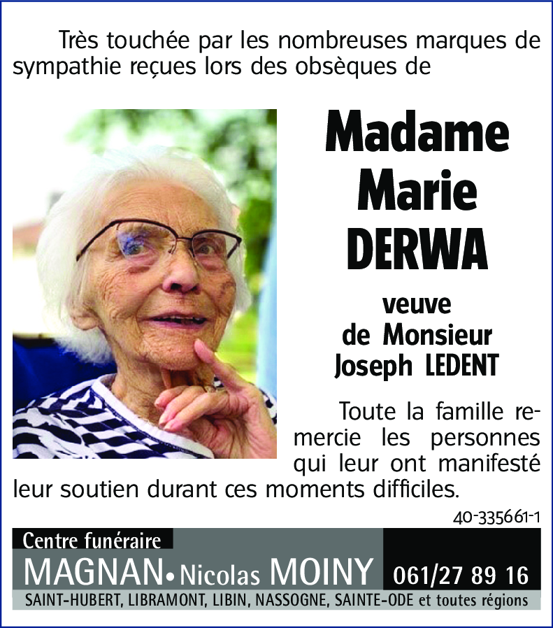 Marie DERWA