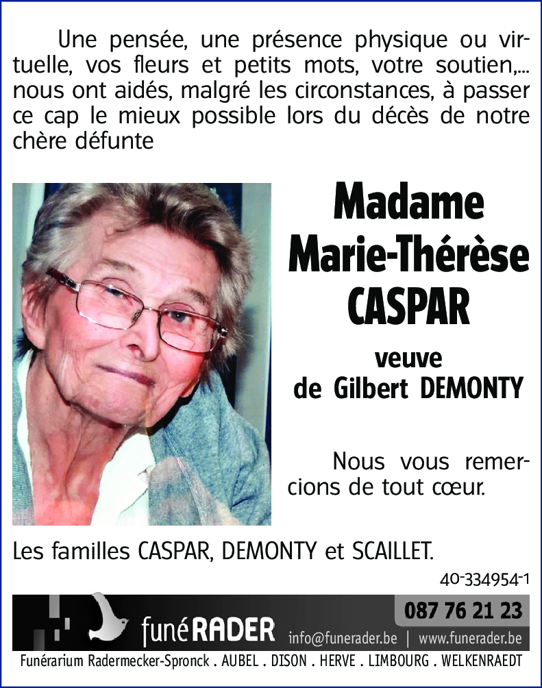 Marie-Thérèse CASPAR