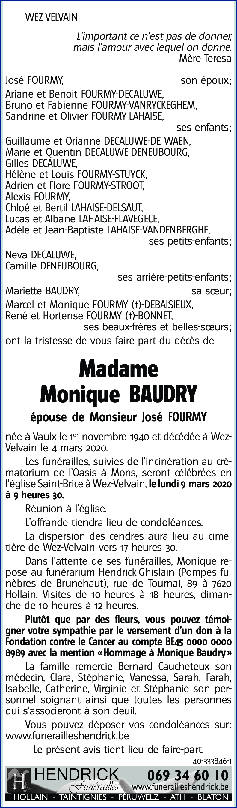 Monique BAUDRY