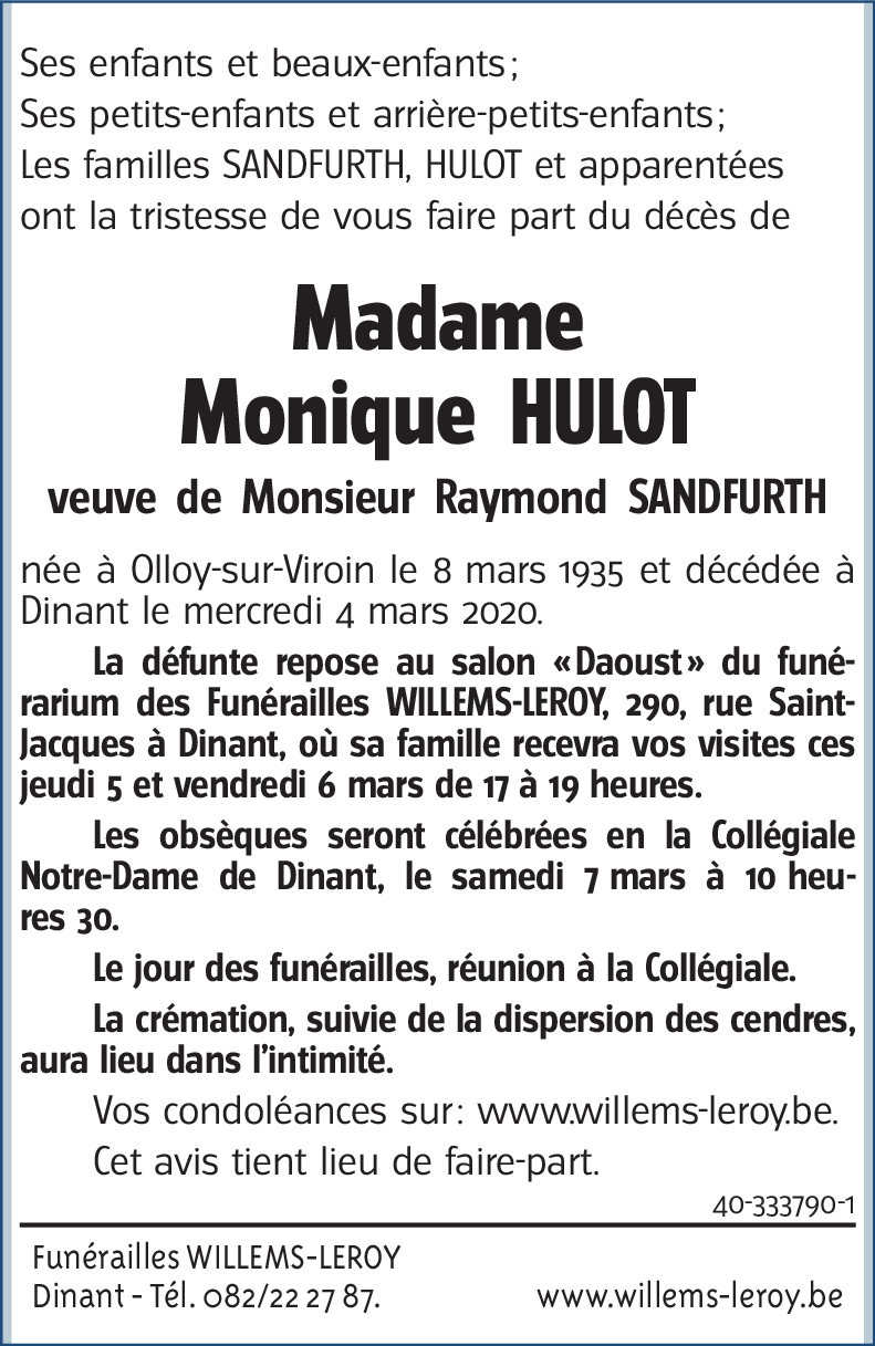 Monique HULOT